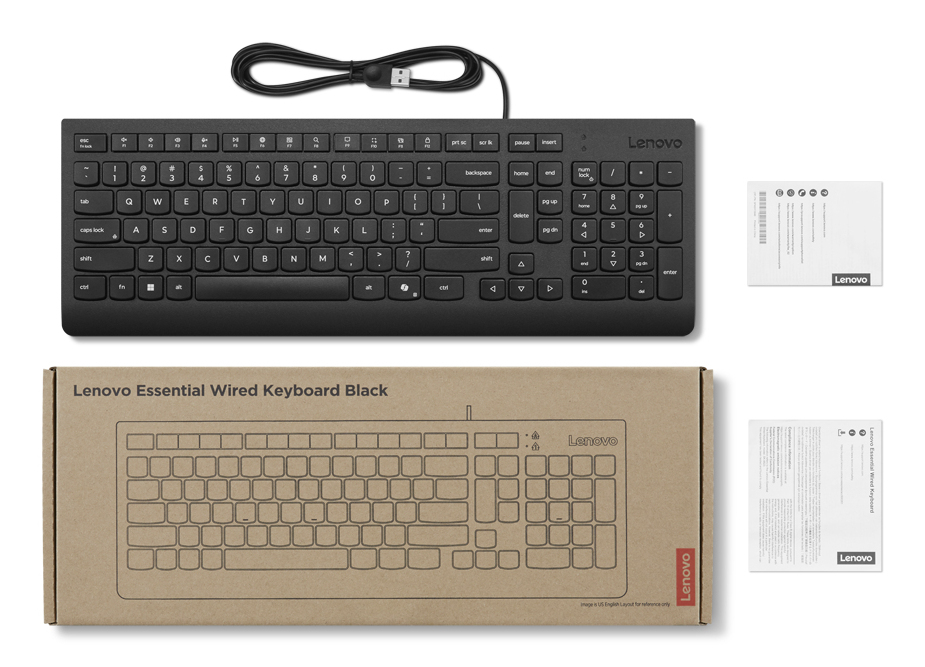Lenovo Essential - Tastatur - USB - QWERTY