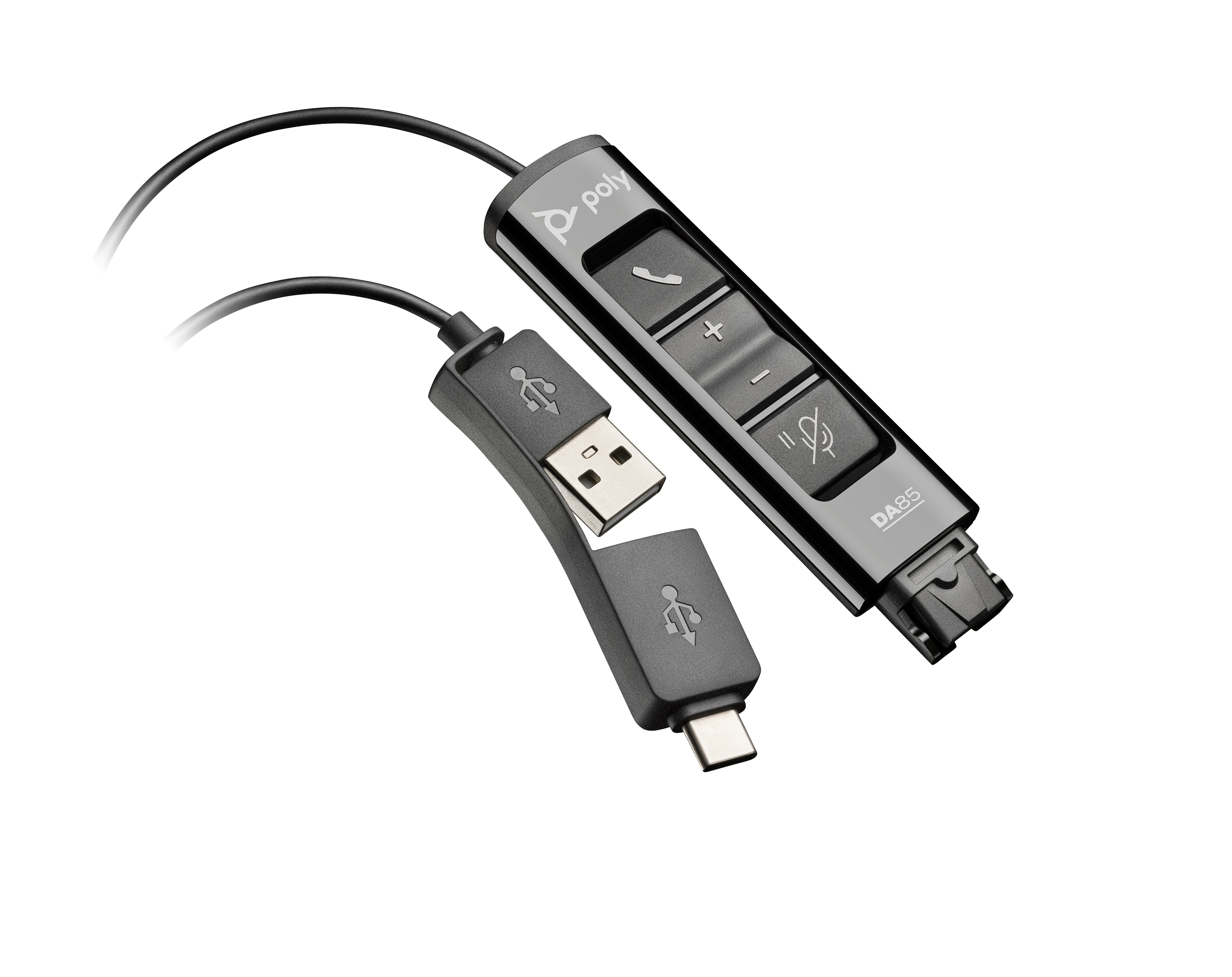 Poly HP Poly DA85 - Headset-Kabel - USB, USB-C männlich