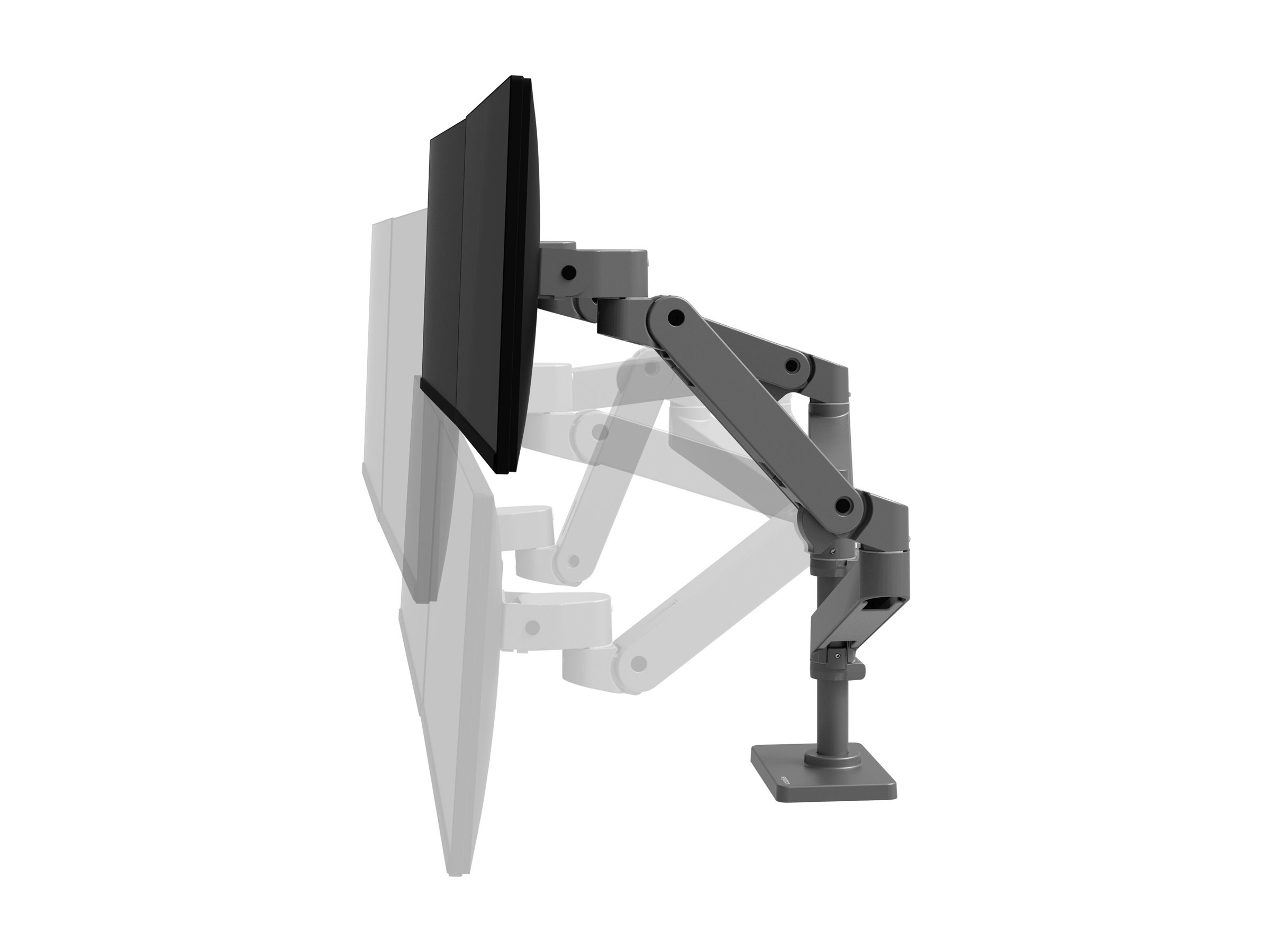 Ergotron LX Pro - Befestigungskit (Doppelarm) - modular - für 2 LCD-Displays - Aluminium - Dunkelgrau - Bildschirmgröße: bis zu 68,6 cm (bis zu 27 Zoll)