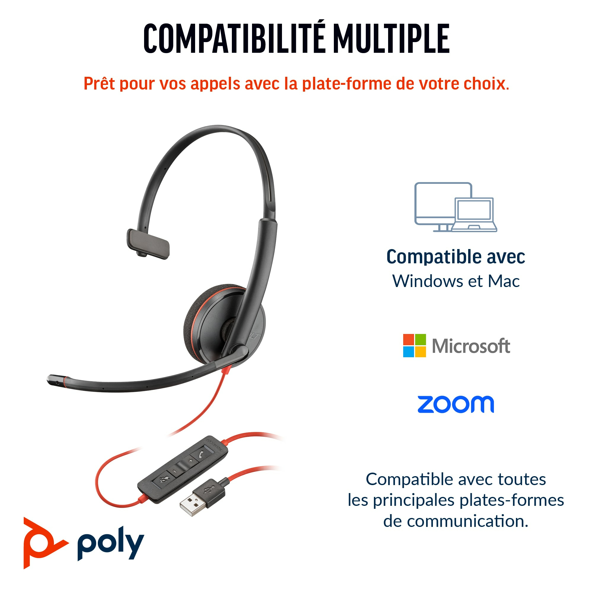 Poly HP Poly Blackwire 3210 - Blackwire 3200 Series
