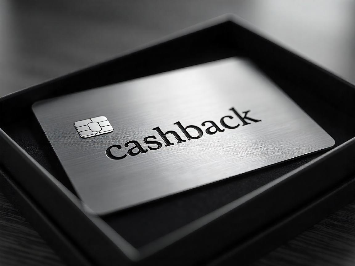 Alu Kreditkarte mit Cashback beshriftung