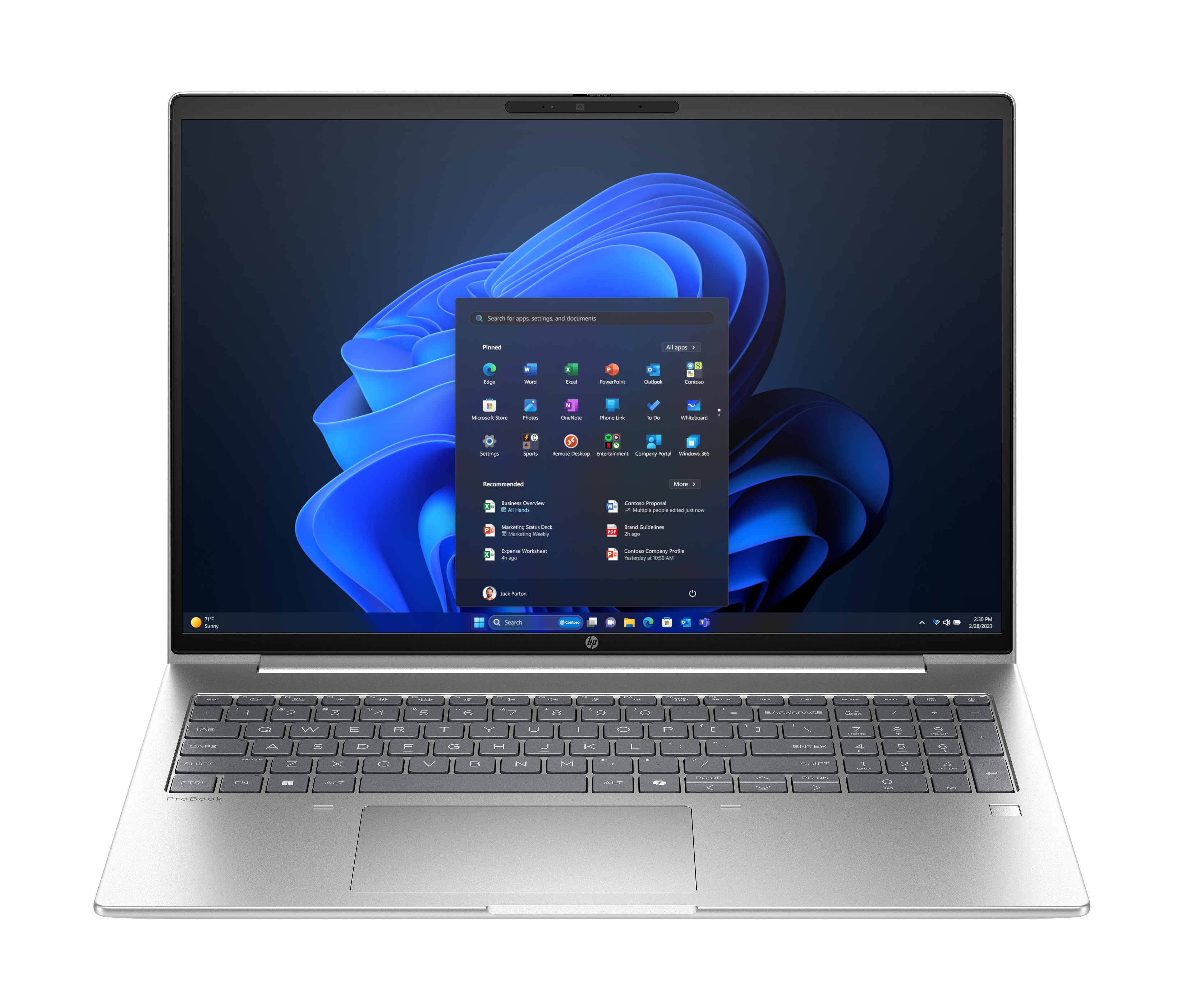 HP ProBook 4 G1a Notebook AI - AMD Ryzen 5 Pro 230 - Win 11 Pro - Radeon 760M - 16 GB RAM - 512 GB SSD NVMe - 40.6 cm (16")
