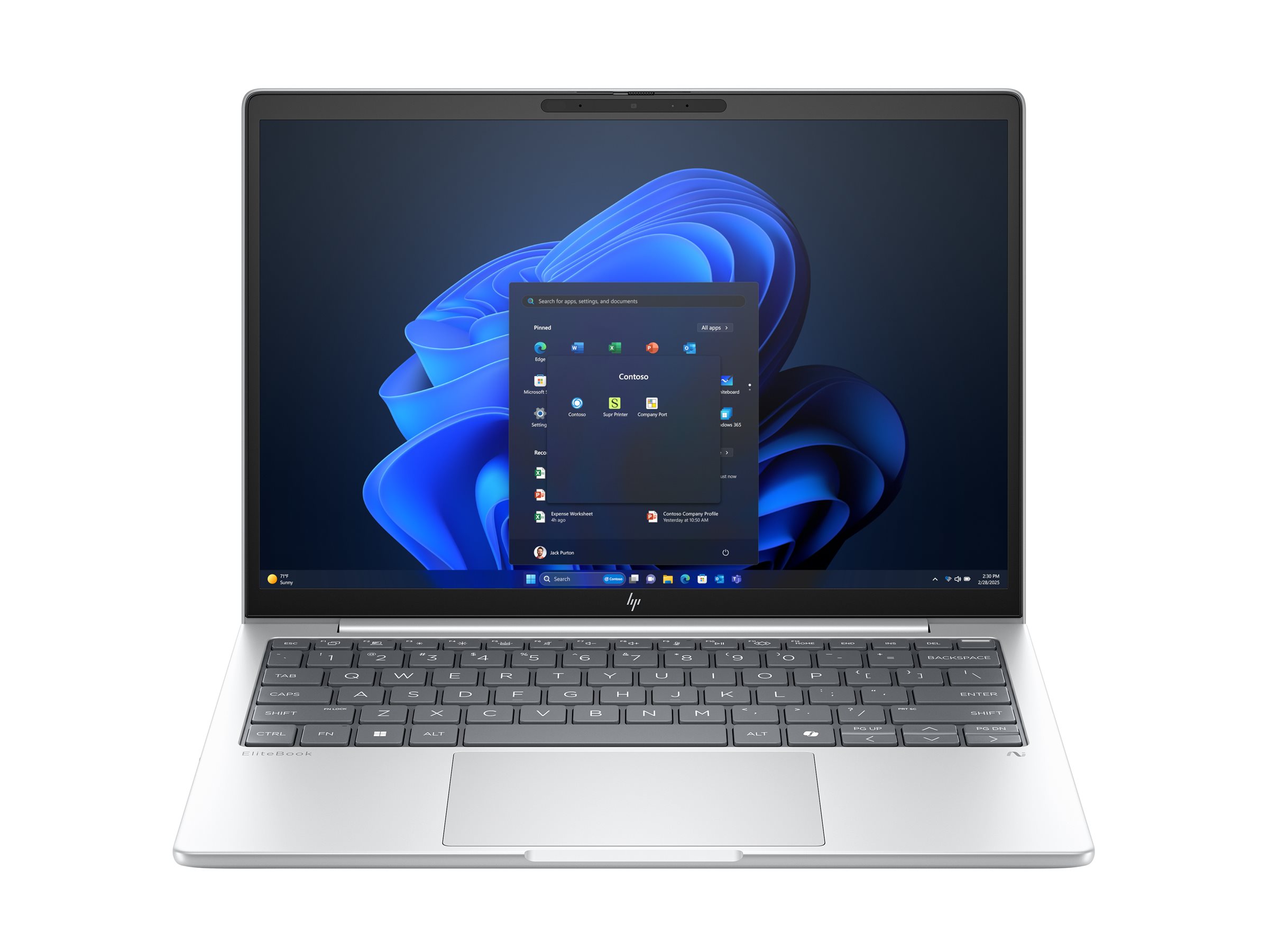 HP EliteBook 8 G1a Notebook AI - AMD Ryzen 7 250 / 3.3 GHz - Win 11 Pro - Radeon 780M - 32 GB RAM - 1 TB SSD NVMe - 33.8 cm (13.3")