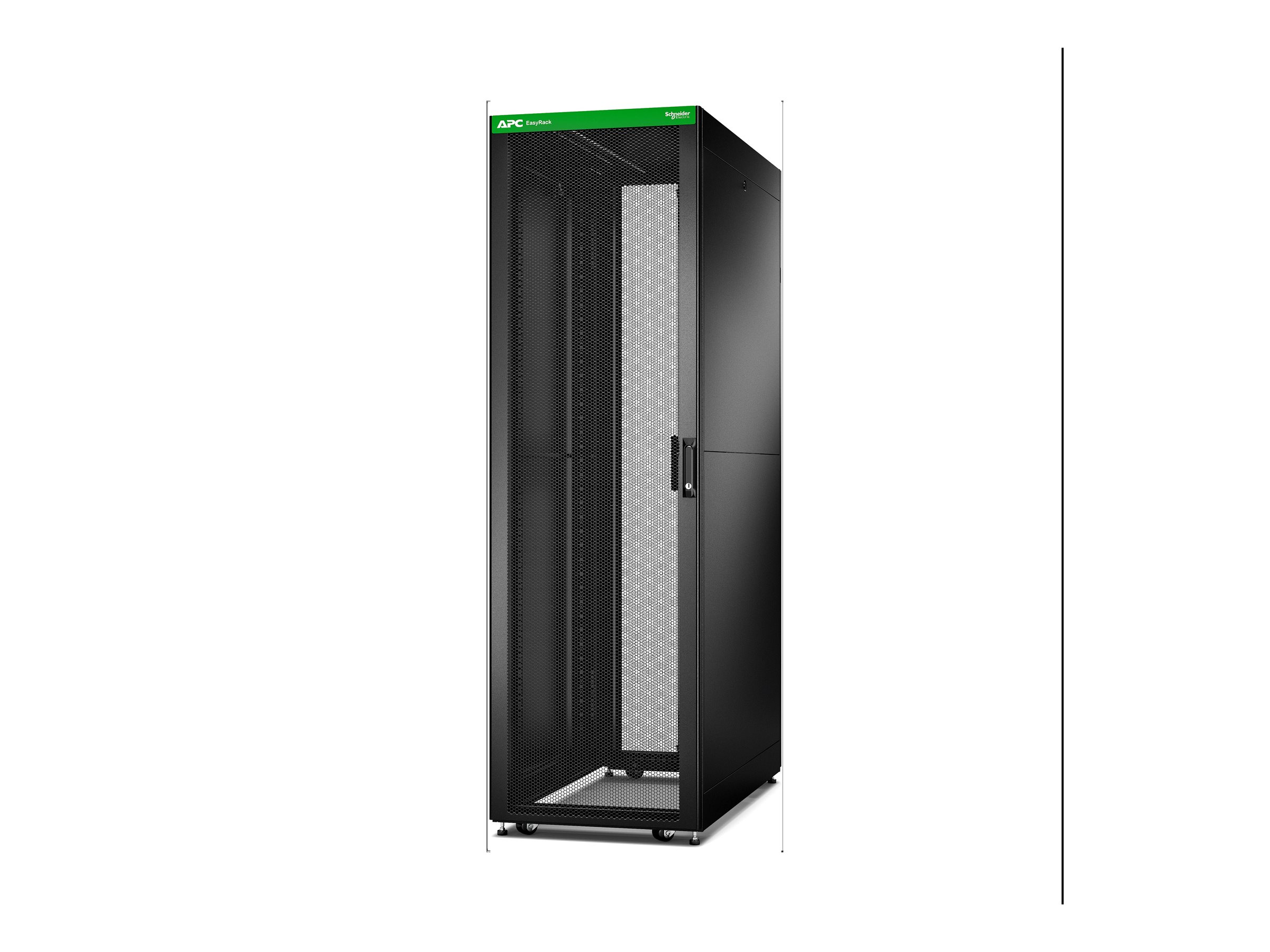 APC Easy Rack - Schrank Netzwerkschrank - Schwarz - 42HE - 48.3 cm (19")