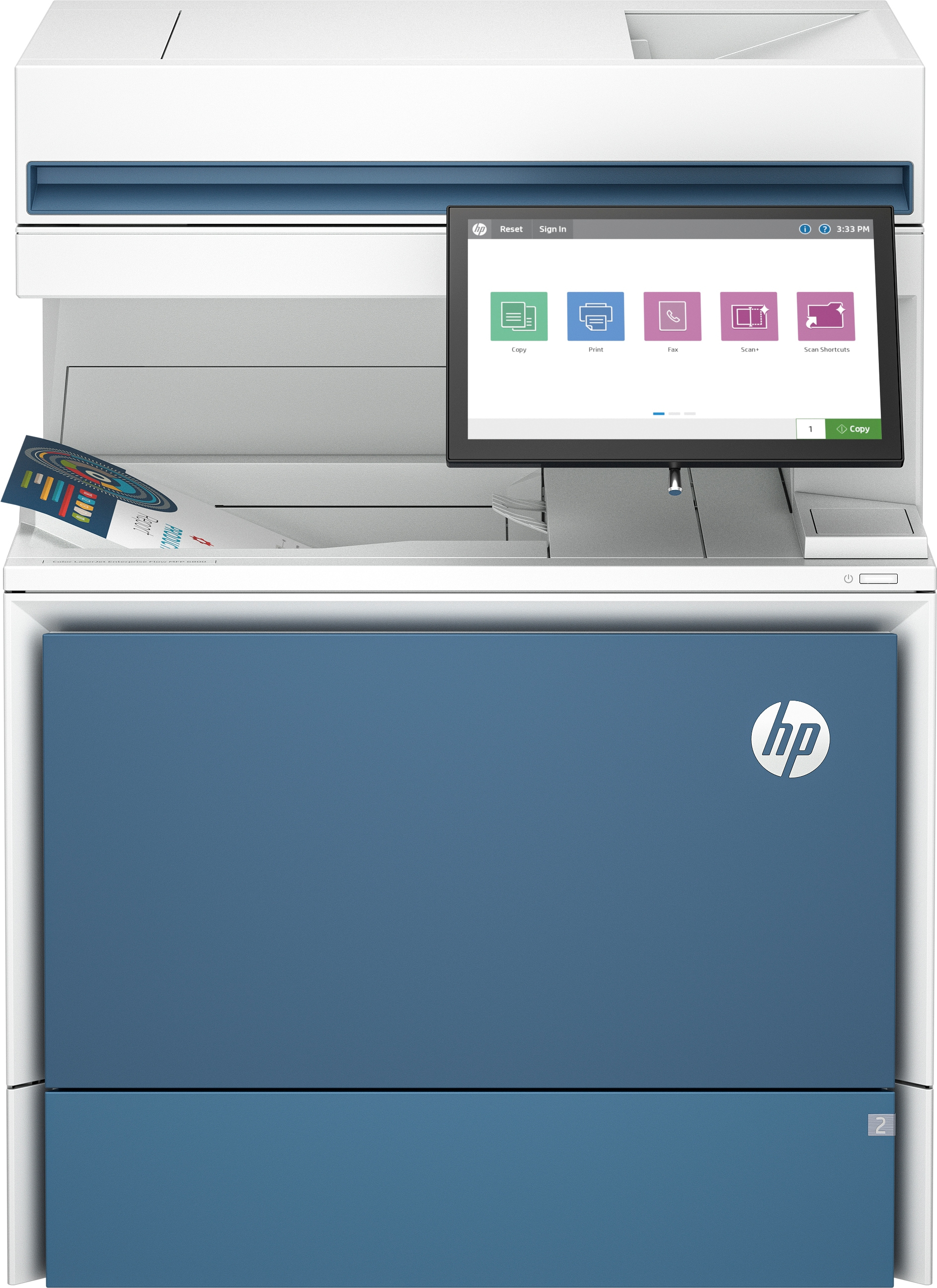HP LaserJet Enterprise Flow MFP 6800zf - Multifunktionsdrucker - Farbe - Laser - Legal (216 x 356 mm)