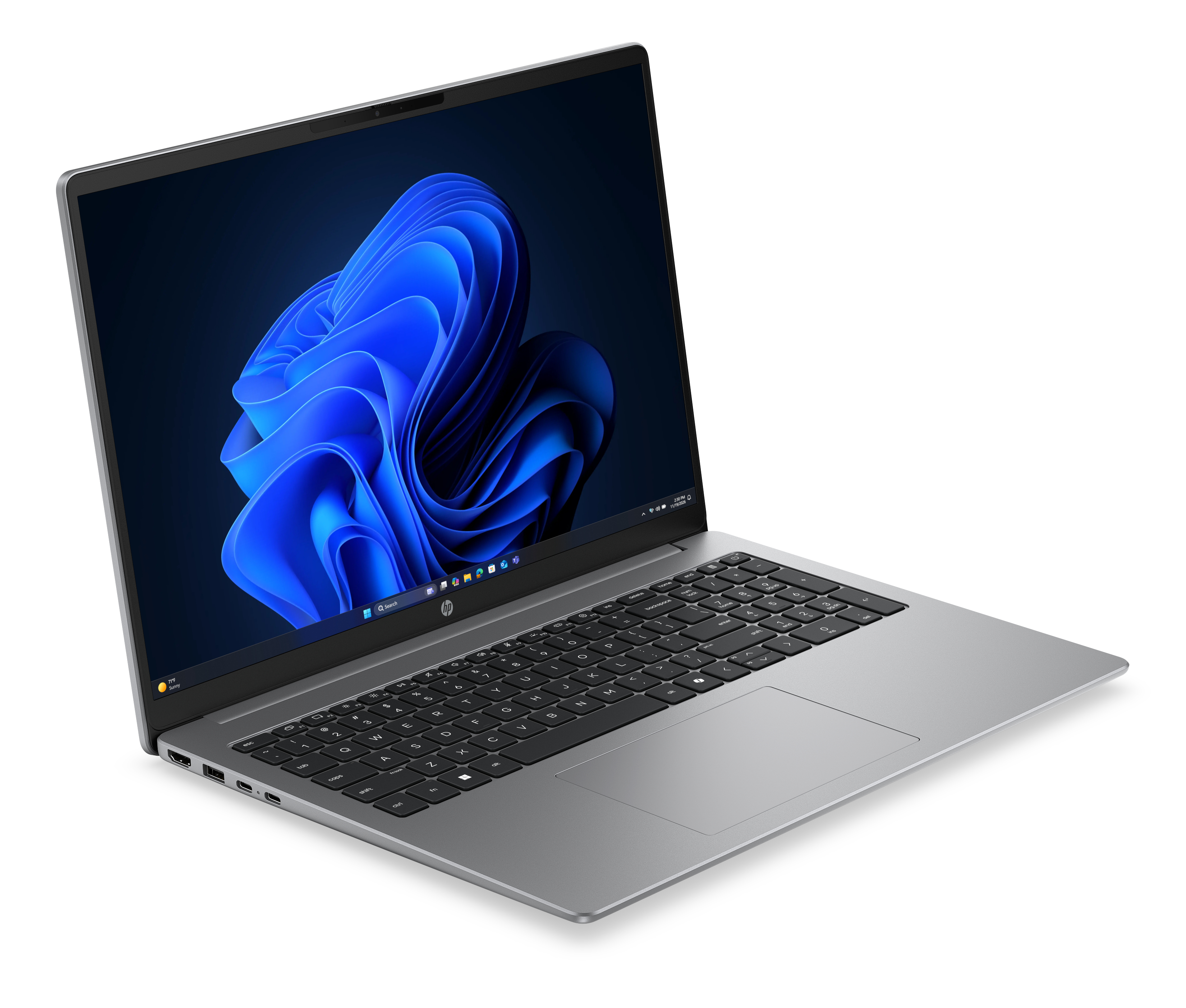 HP 200 G2a Notebook - 135-Grad Scharnierdesign - AMD Ryzen 5 220 / 3.2 GHz - Win 11 Pro - Radeon 740M - 16 GB RAM - 512 GB SSD NVMe - 40.6 cm (16")