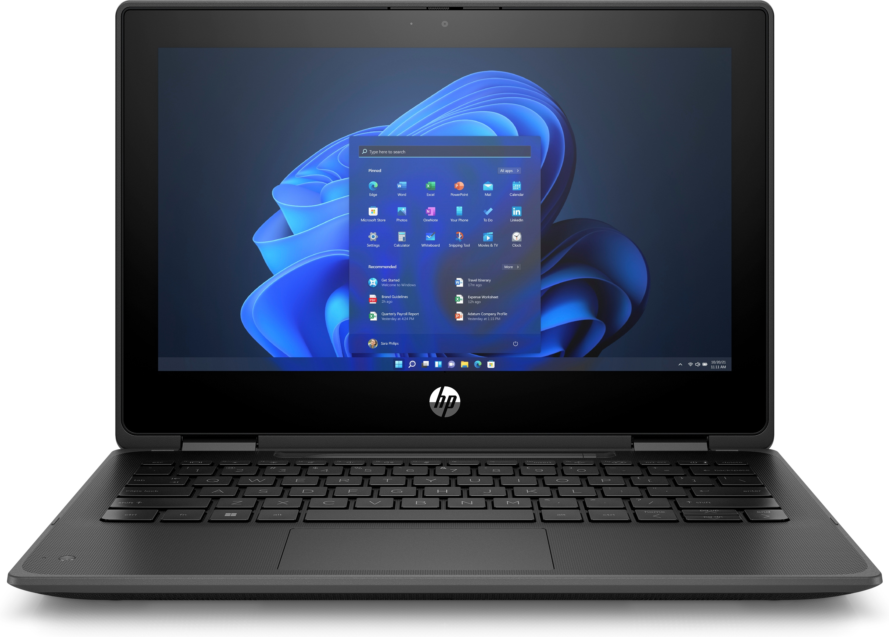HP Pro x360 Fortis G10, Intel® Core™ i3, 29,5 cm (11.6"), 1366 x 768 Pixel, 8 GB, 256 GB, Windows 11 Pro