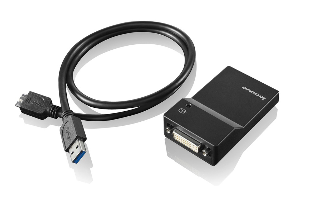 Lenovo USB 3.0 to DVI/VGA Monitor Adapter - Externer