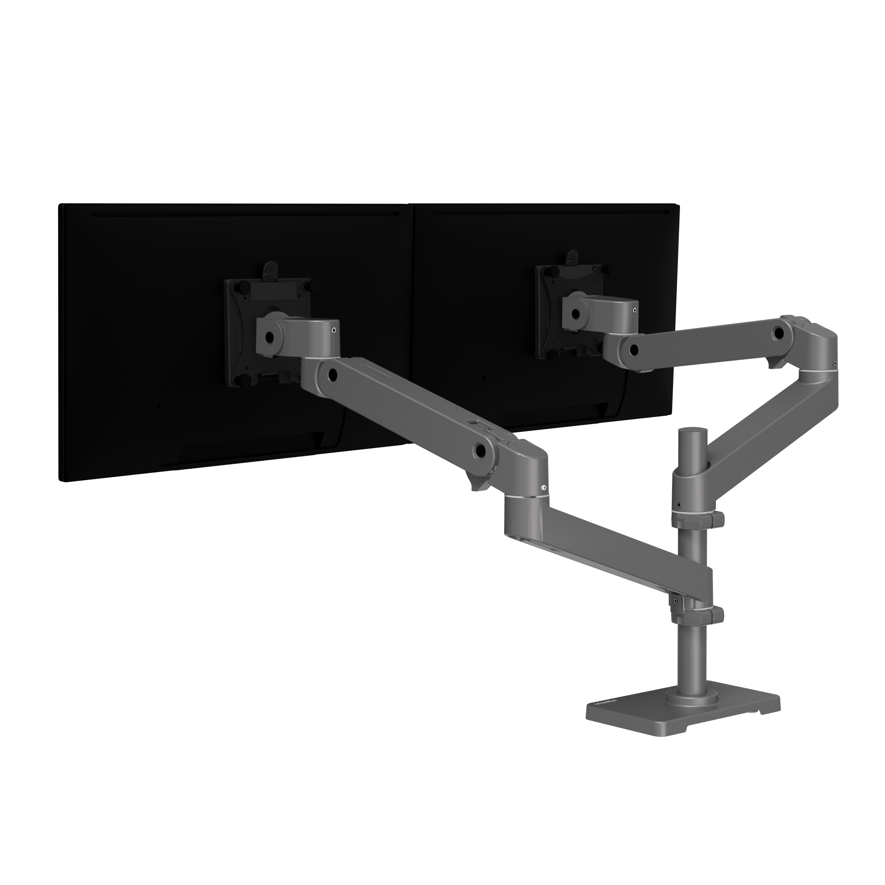 Ergotron LX Pro - Befestigungskit (Doppelarm) - modular - für 2 LCD-Displays - Aluminium - Dunkelgrau - Bildschirmgröße: bis zu 68,6 cm (bis zu 27 Zoll)