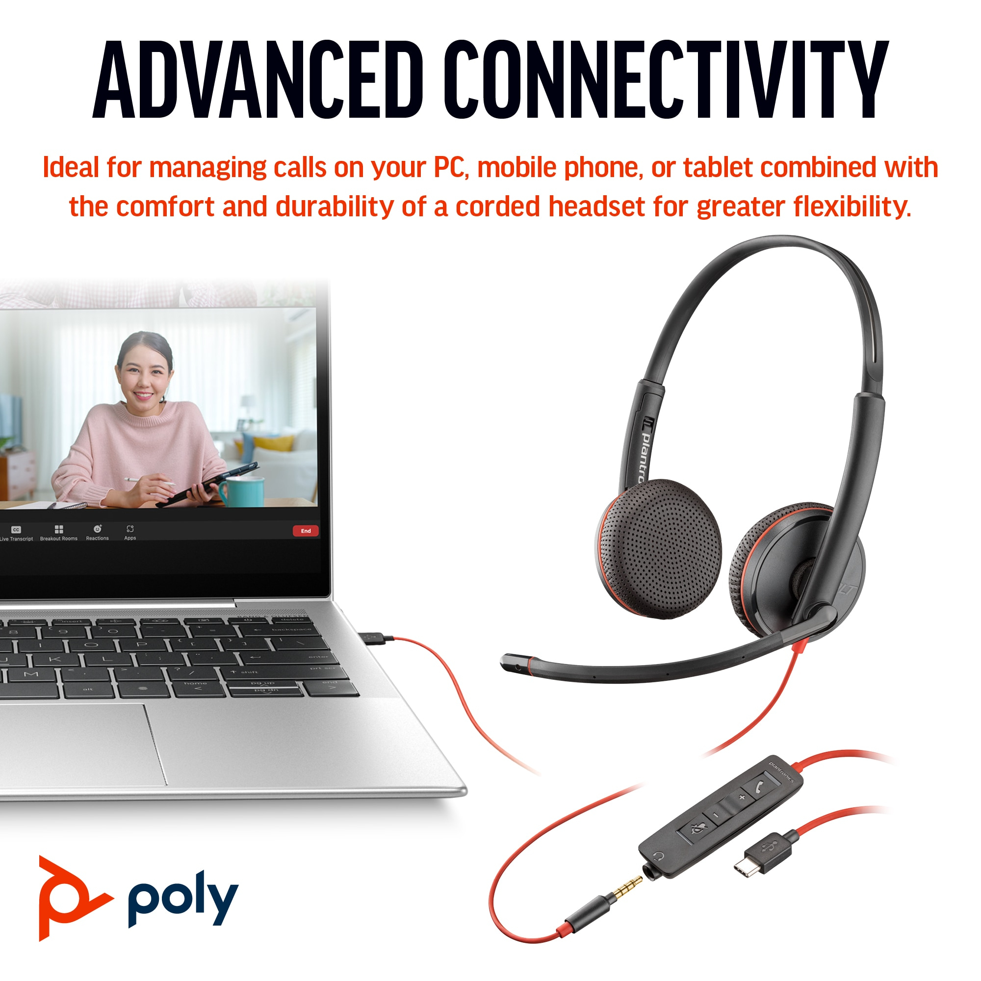 Poly HP Poly Blackwire 3225 - Blackwire 3200 Series