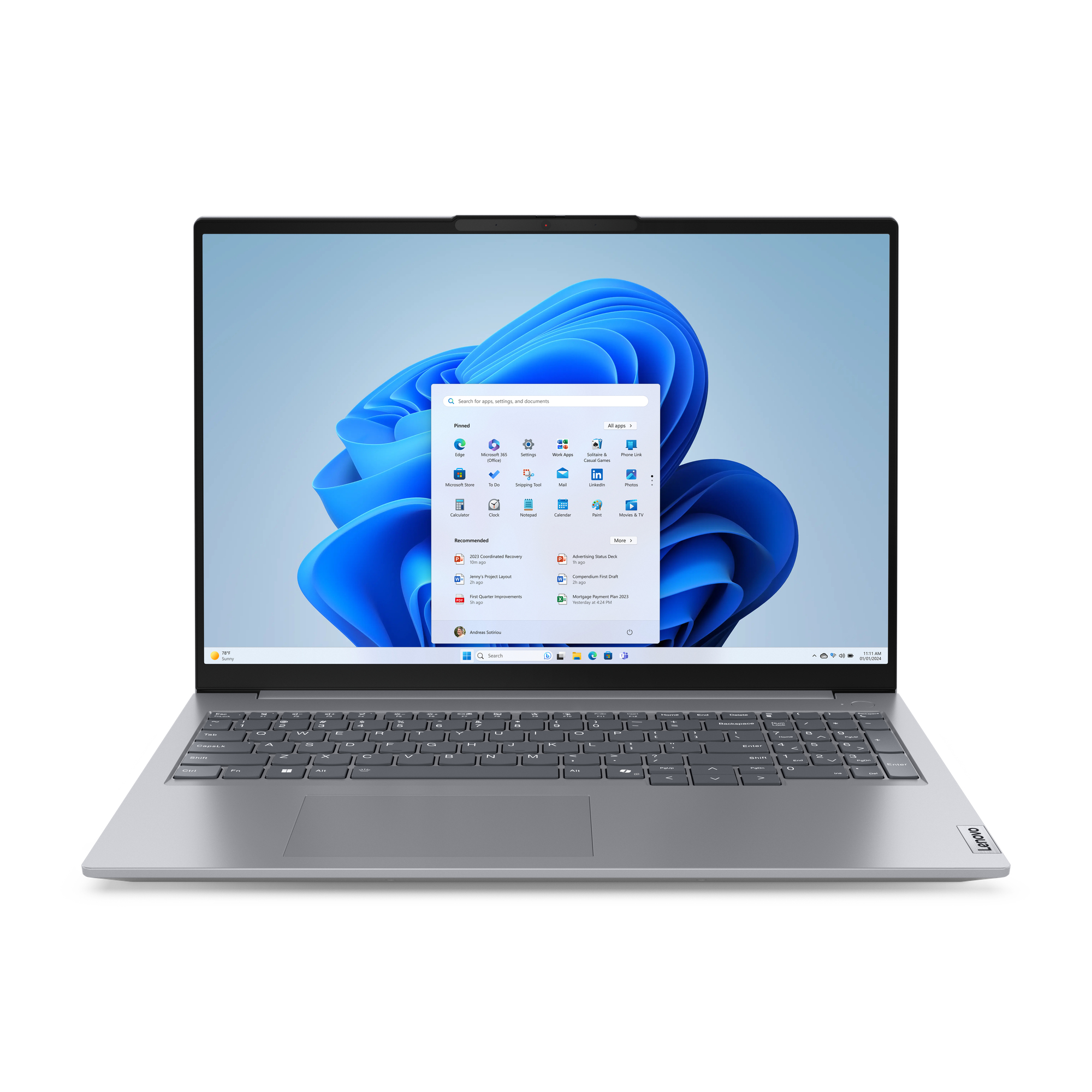 Lenovo ThinkBook 16 G7 ARP 21MW AMD Ryzen 5 7535HS / 3.3 GHz - Win 11 Pro - Radeon 660M - 16 GB RAM - 512 GB SSD NVMe - 40.6 cm (16")