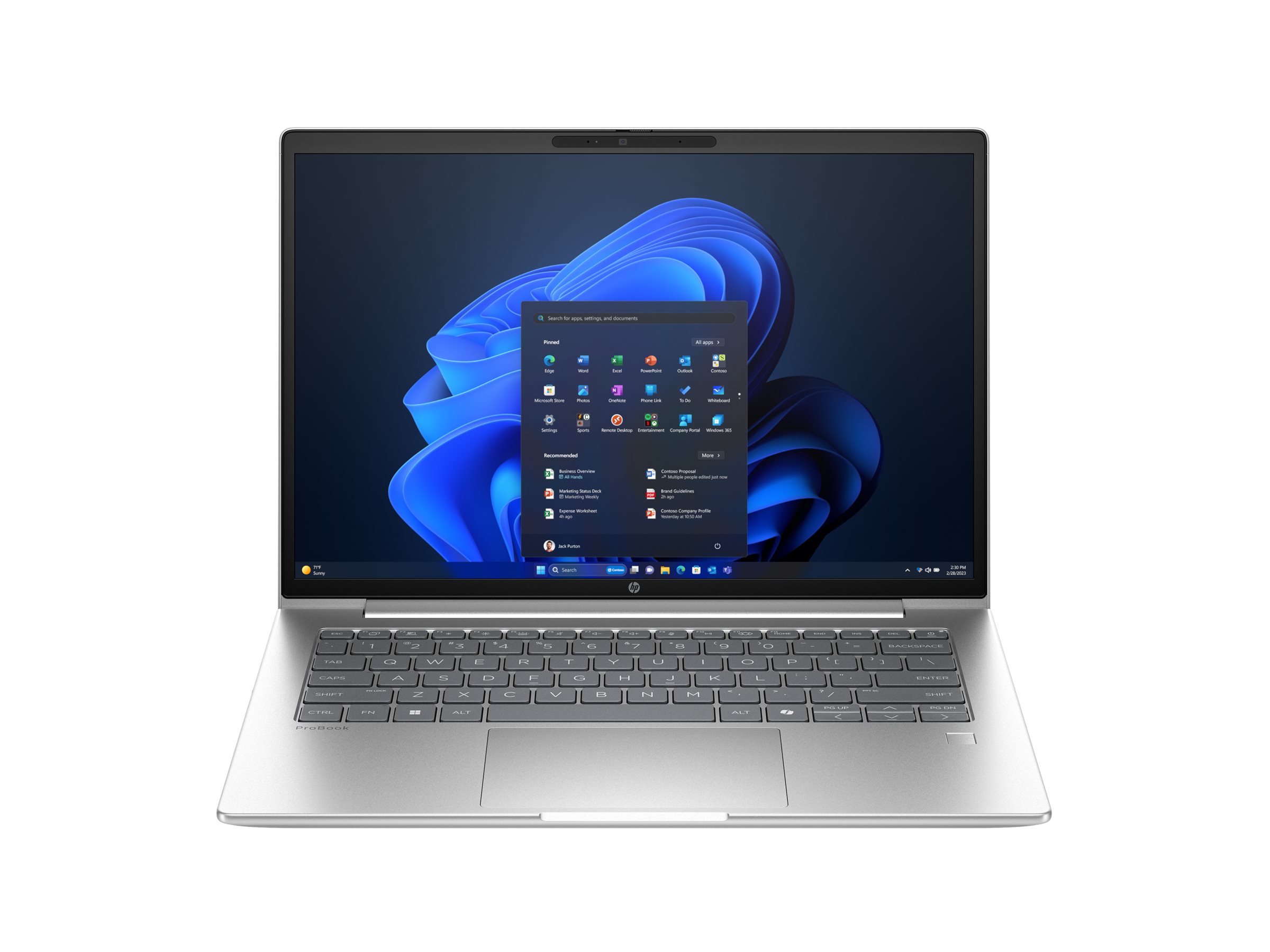 HP ProBook 4 G1a Notebook AI - AMD Ryzen 7 250 / 3.3 GHz - Win 11 Pro - Radeon 780M - 24 GB RAM - 512 GB SSD NVMe - 35.6 cm (14")