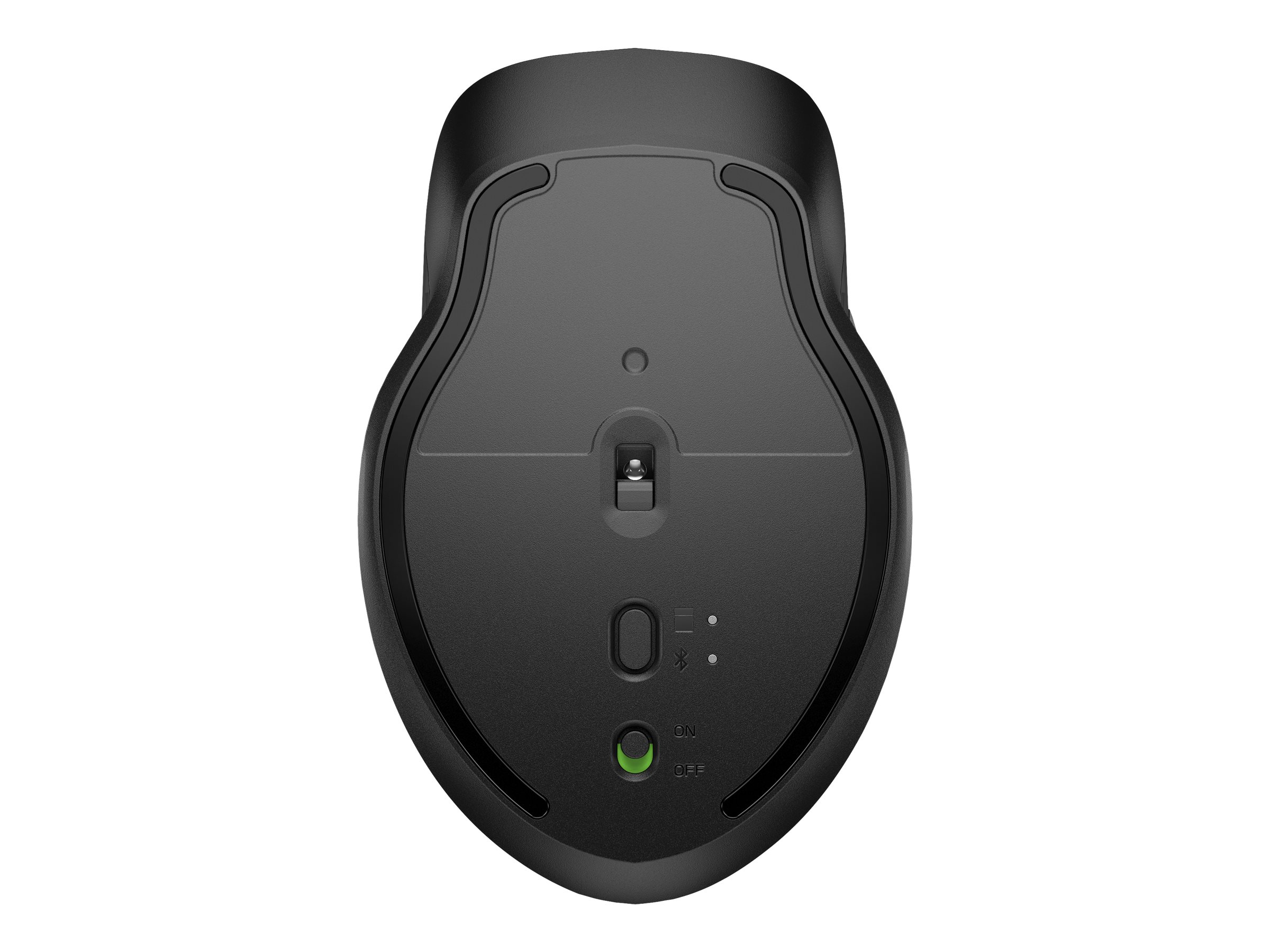 HP 430 - Maus - Multi-Gerät - ergonomisch - rechts- und linkshändig - 5 Tasten - kabellos - Bluetooth 5.0, 2.4 GHz - kabelloser Empfänger (USB)
