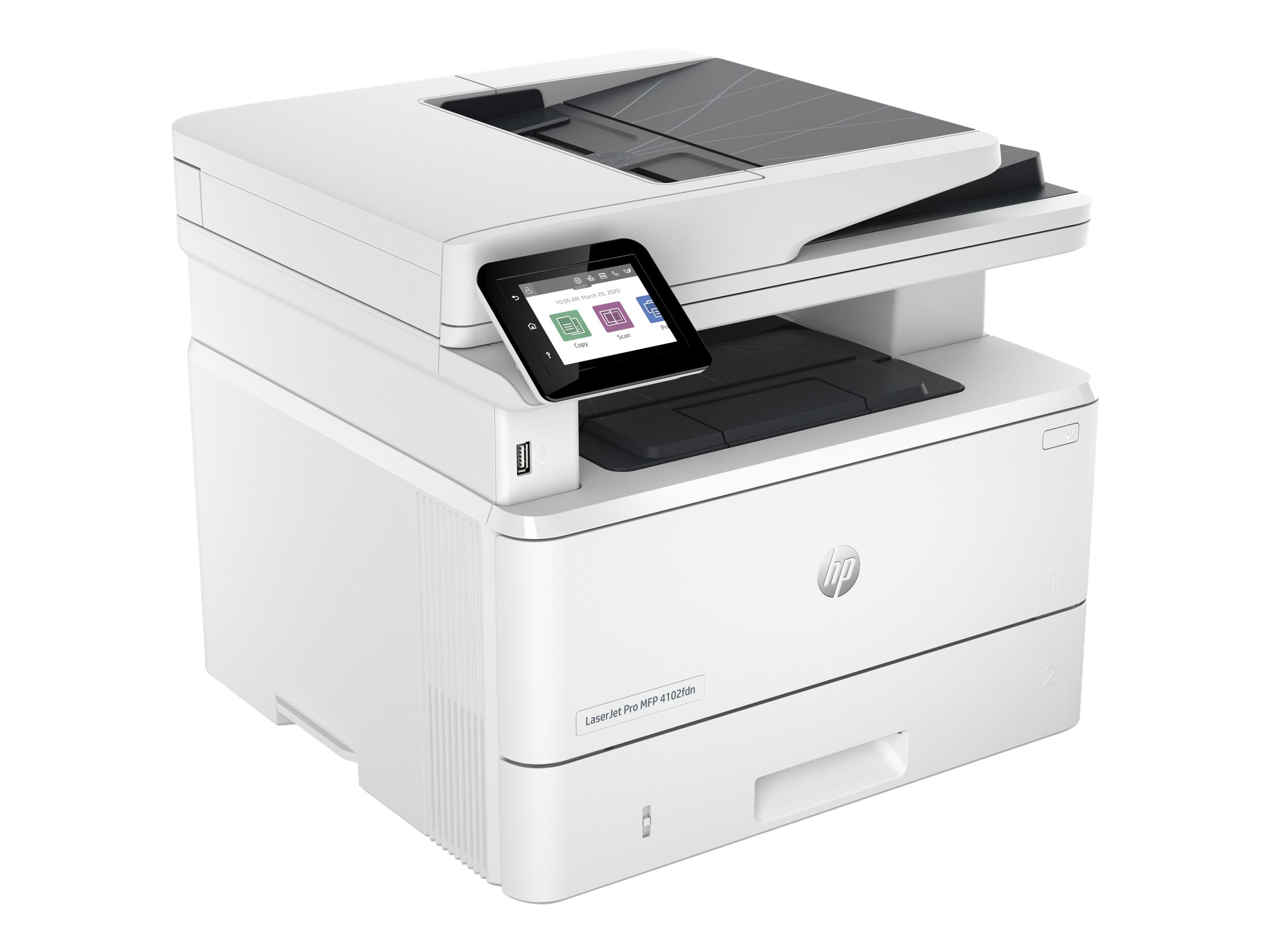 HP LaserJet Pro MFP 4102fdn Drucker, Laser, Monodruck, 1200 x 1200 DPI, Monokopie, A4, Weiß