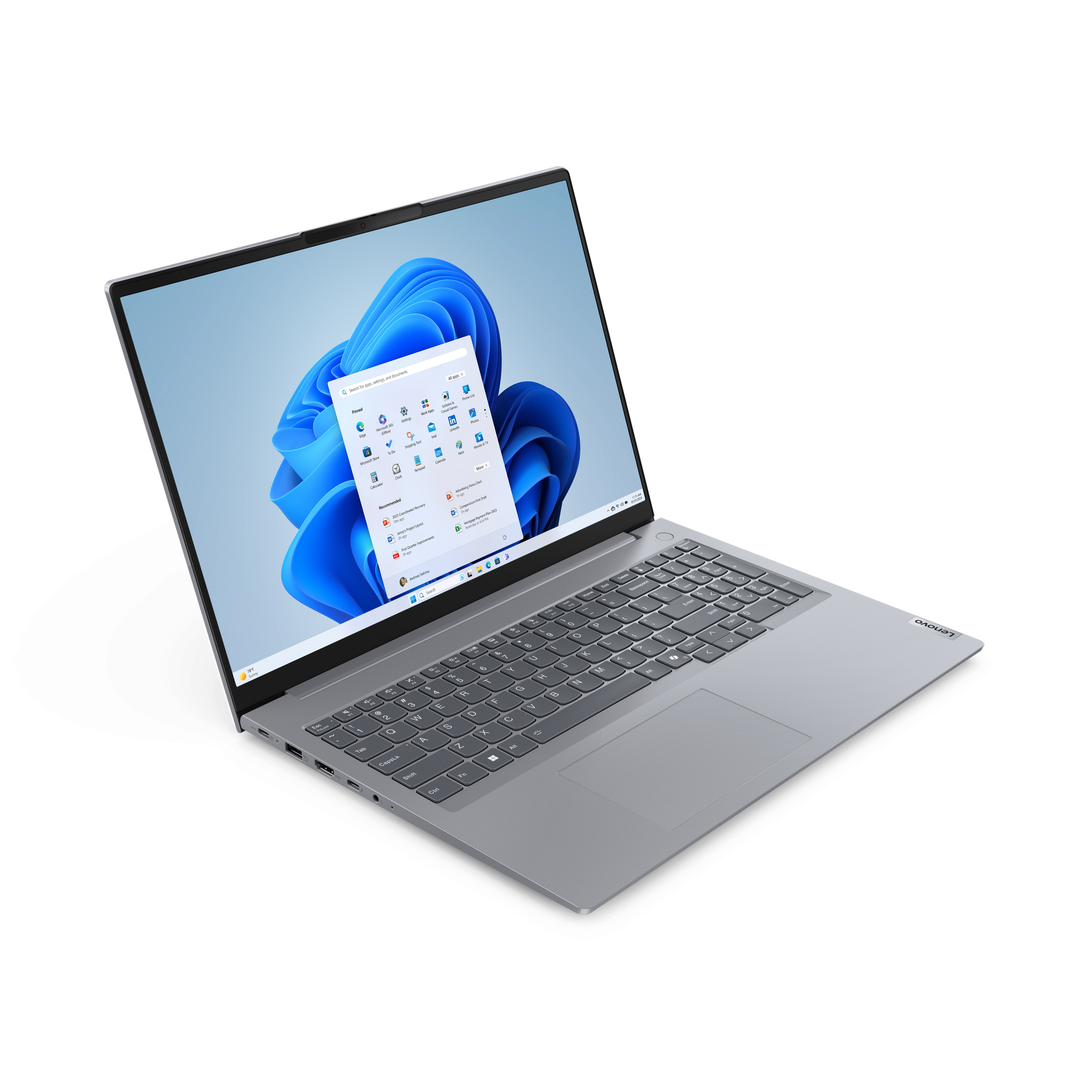 Lenovo ThinkBook 16 G7 ARP 21MW AMD Ryzen 5 7535HS / 3.3 GHz - Win 11 Pro - Radeon 660M - 16 GB RAM - 512 GB SSD NVMe - 40.6 cm (16")