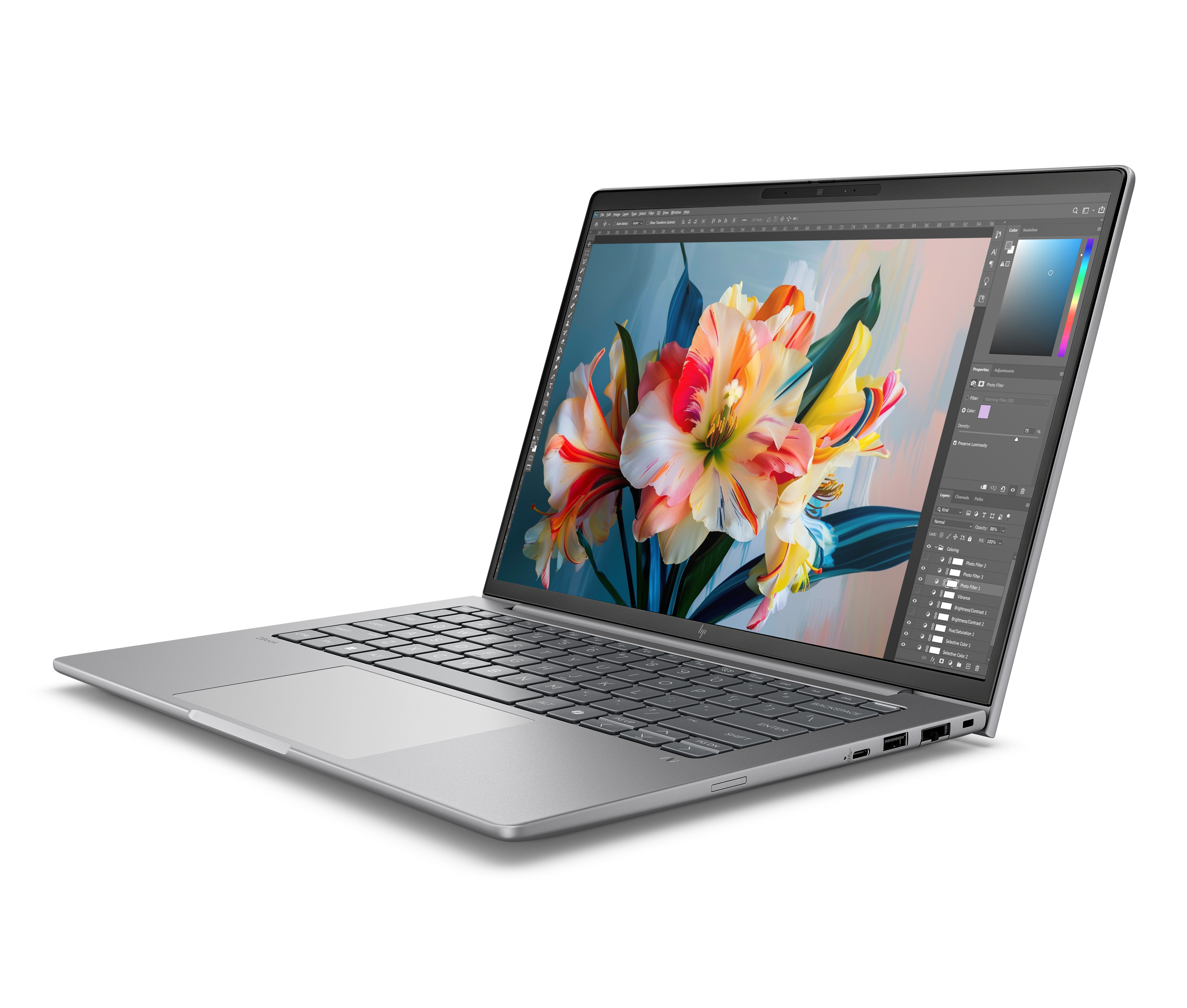 HP ZBook 8 G1i Mobile Workstation - Intel Core Ultra 7 265H / 1.7 GHz - vPro Enterprise - Win 11 Pro - RTX 500 Ada - 64 GB RAM - 1 TB SSD NVMe, TLC - 35.6 cm (14")