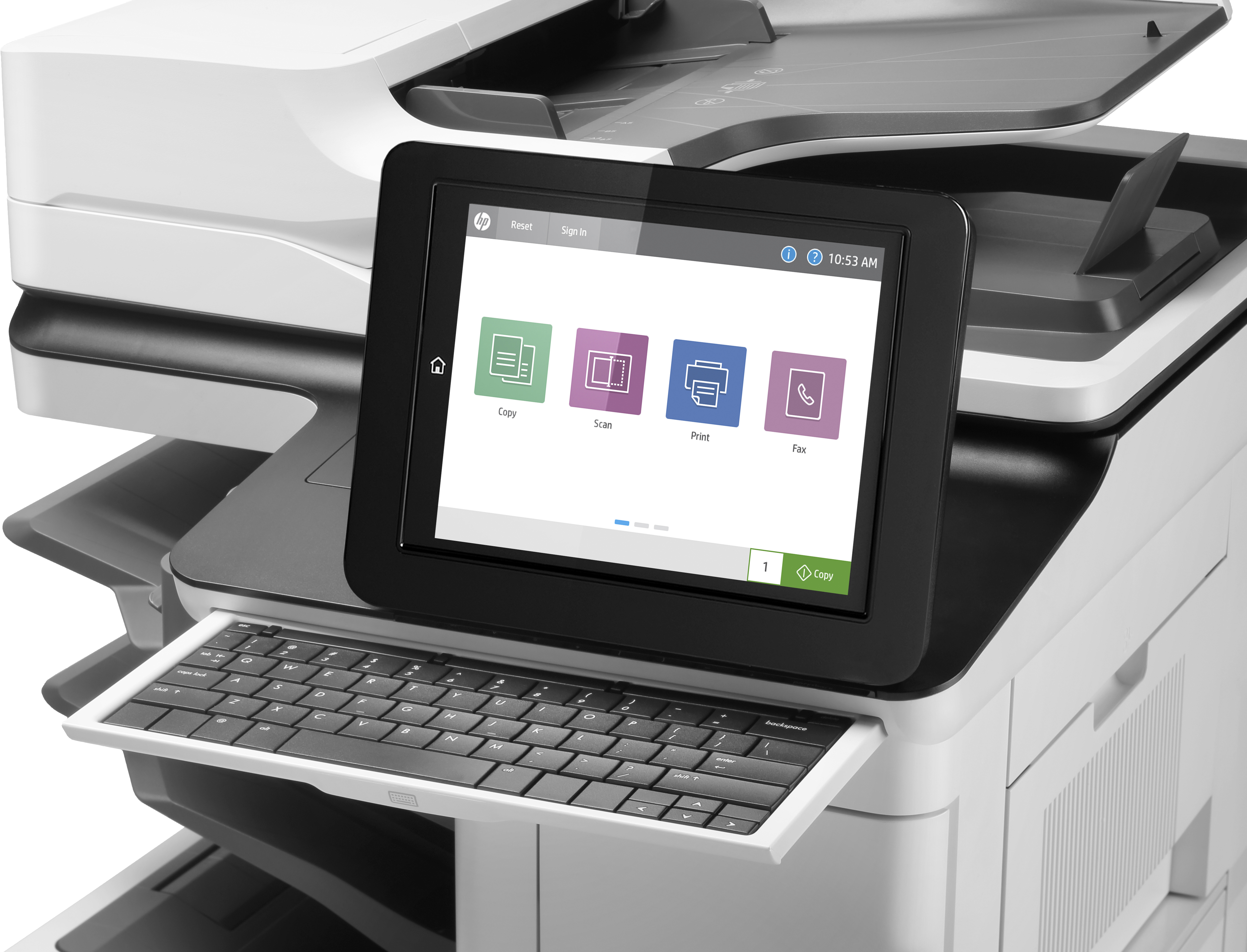 HP LaserJet Enterprise Flow MFP M636z - Multifunktionsdrucker - s/w - Laser - 216 x 864 mm (Original)
