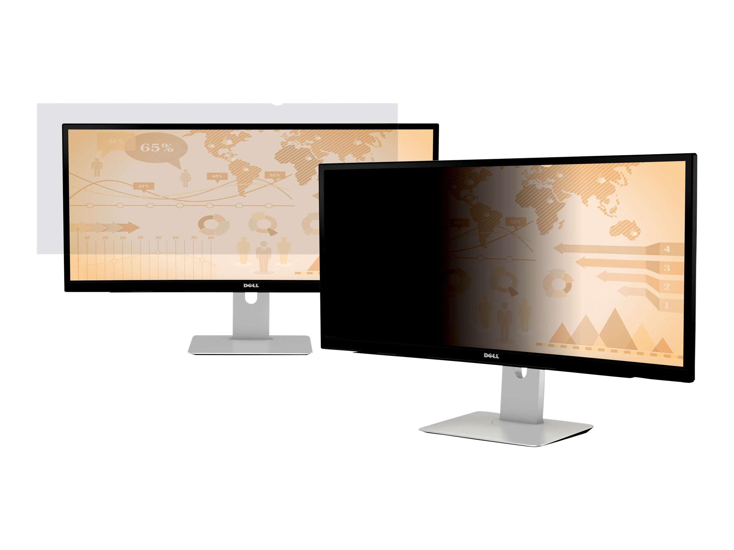 3M Blickschutzfilter für 34in Vollbild-Monitor, 21:9, PF340W2E, 86,4 cm (34"), 21:9, Monitor, Rahmenloser Blickschutzfilter, Glänzend/Matt, Anti-Glanz