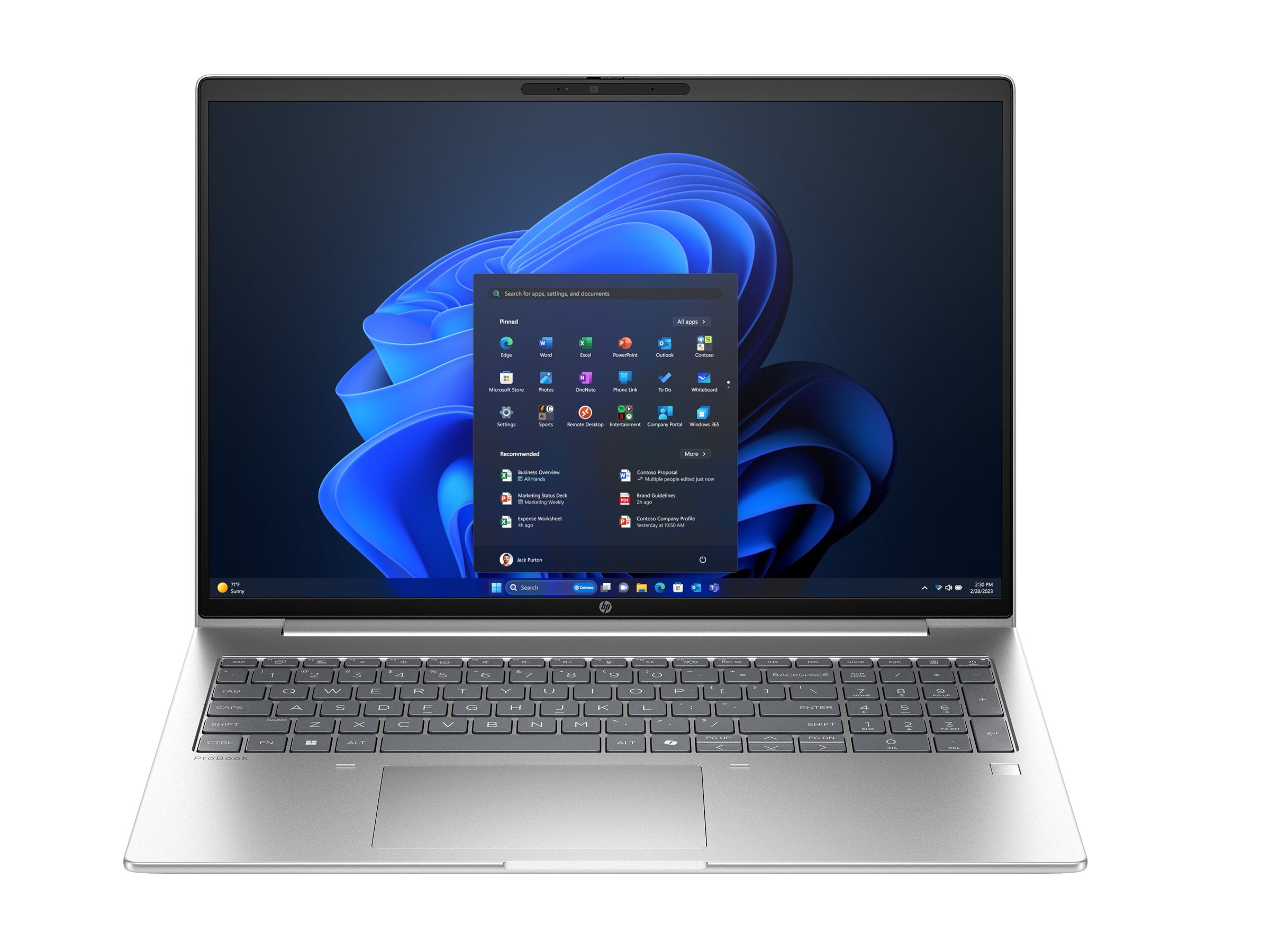 HP ProBook 4 G1a Notebook AI - AMD Ryzen 5 Pro 230 - Win 11 Pro - Radeon 760M - 16 GB RAM - 512 GB SSD NVMe - 40.6 cm (16")
