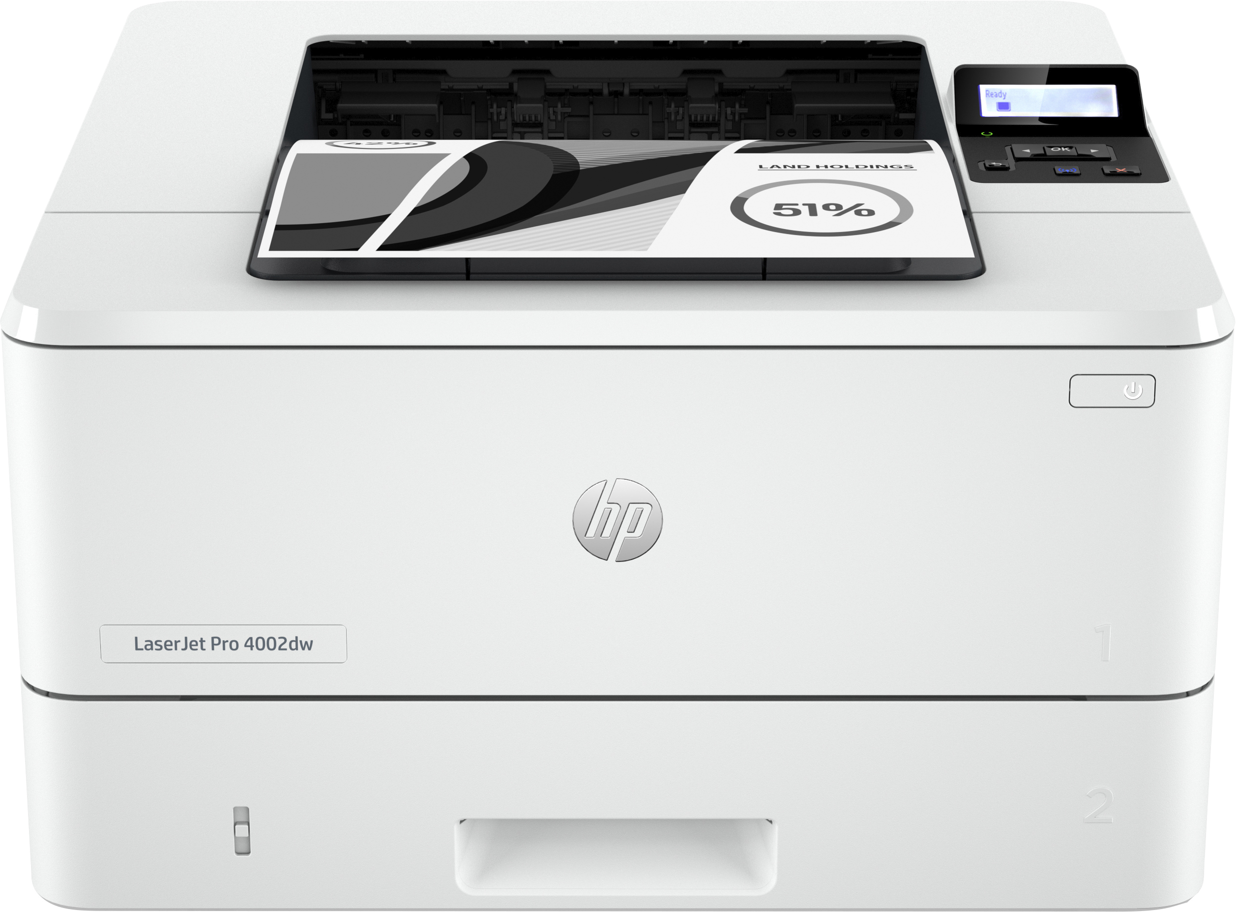 HP LaserJet Pro 4002dw Drucker, Laser, 1200 x 1200 DPI, A4, 40 Seiten pro Minute, Doppelseitiger Druck, Weiß