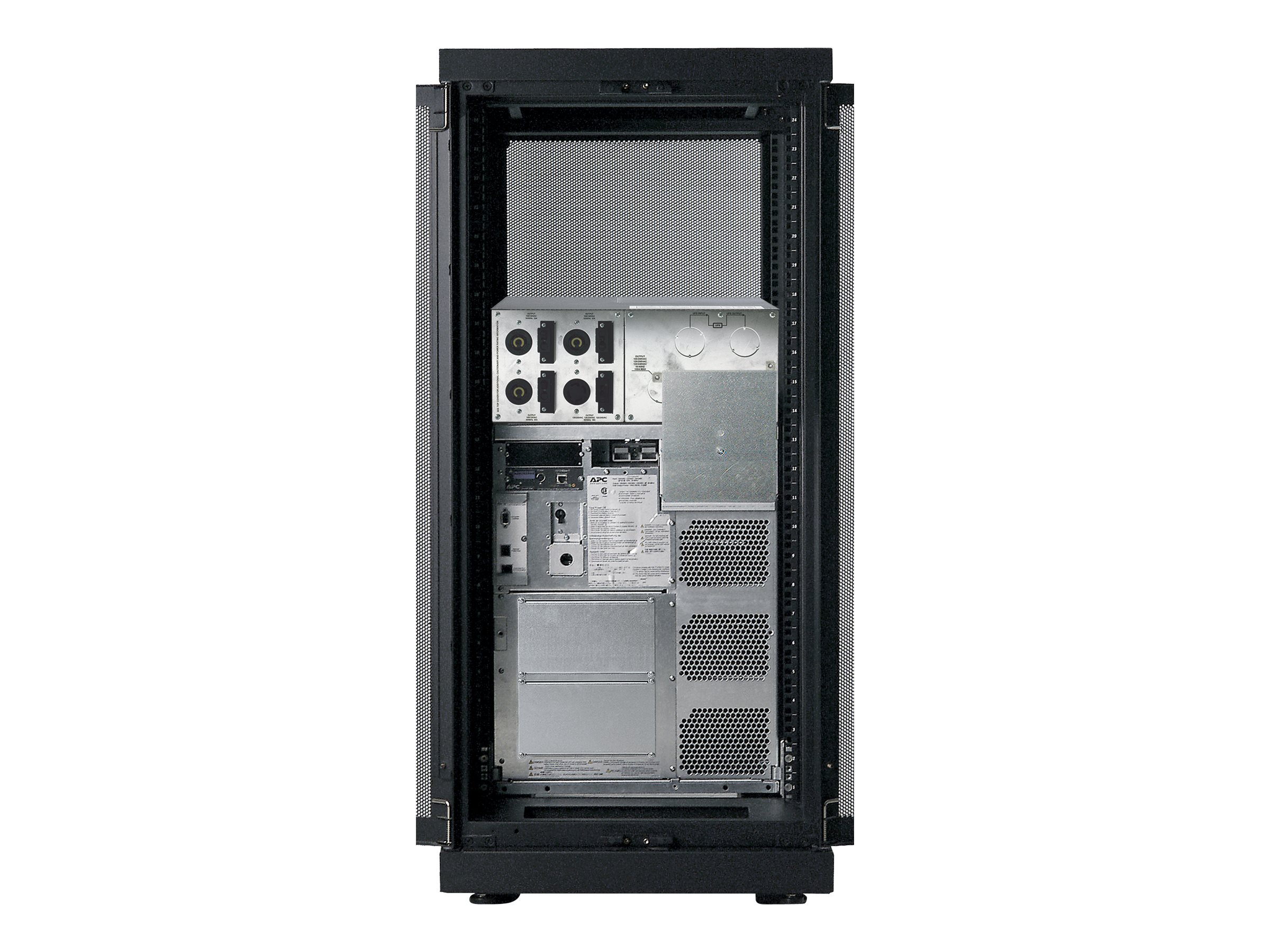 APC NetShelter SX - Schrank - Schwarz - 24U - 48.3 cm (19")