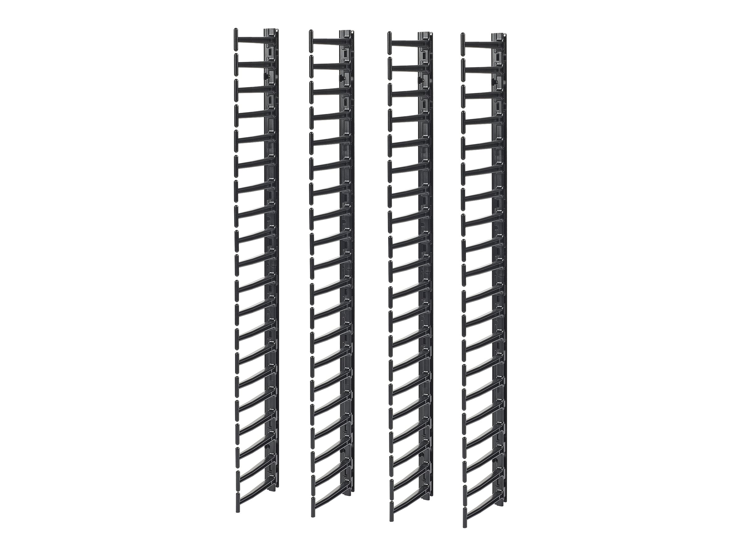 APC Rack - Kabelführungssatz - Schwarz - 20U - TAA-konform (Packung mit 4)