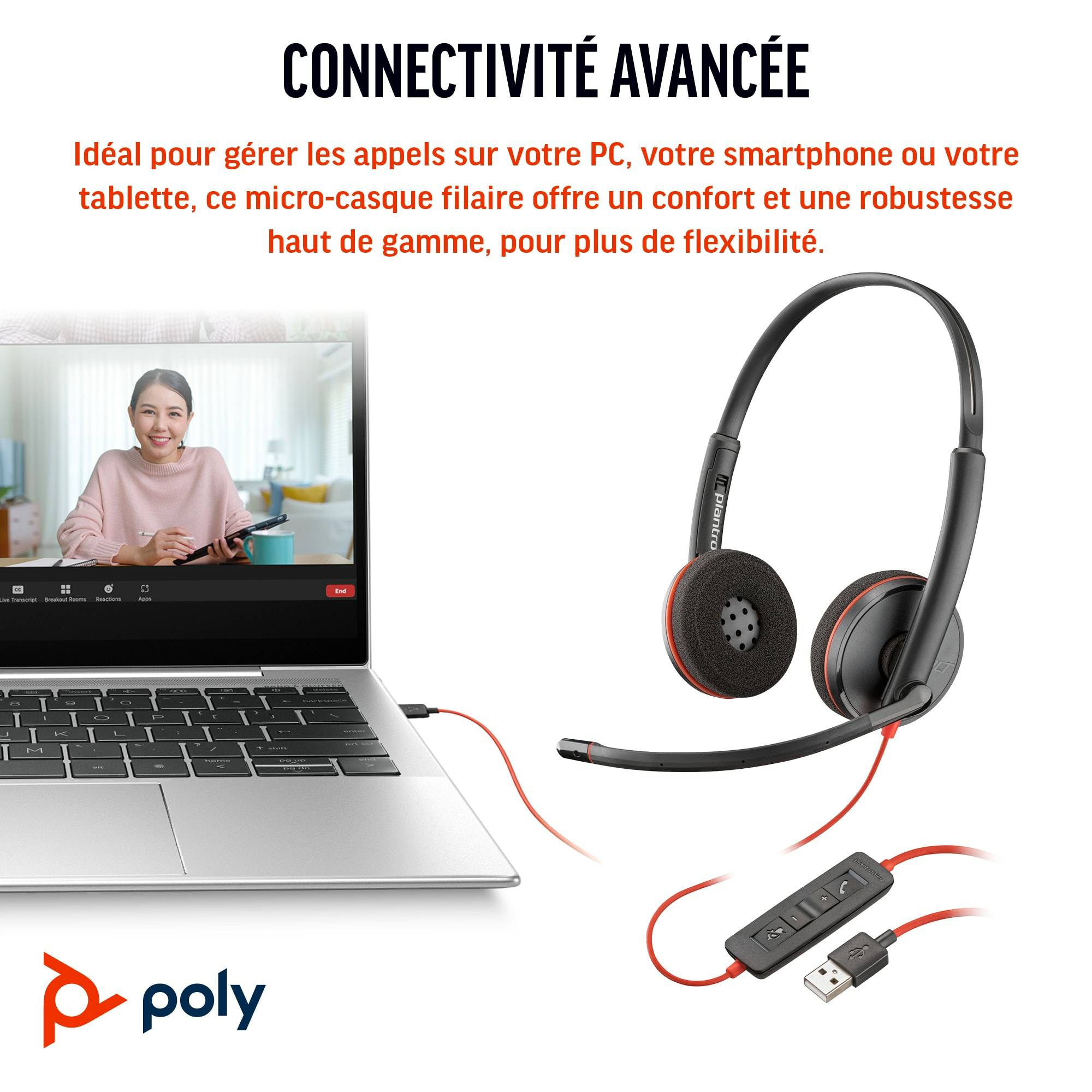 Poly HP Poly Blackwire 3220 - Blackwire 3200 Series