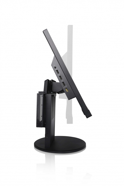Lenovo Tiny In One - Aufstellung - für 2 Bildschirme / Mini-PC - Bildschirmgröße: 43.2-58.4 cm (17"-23")