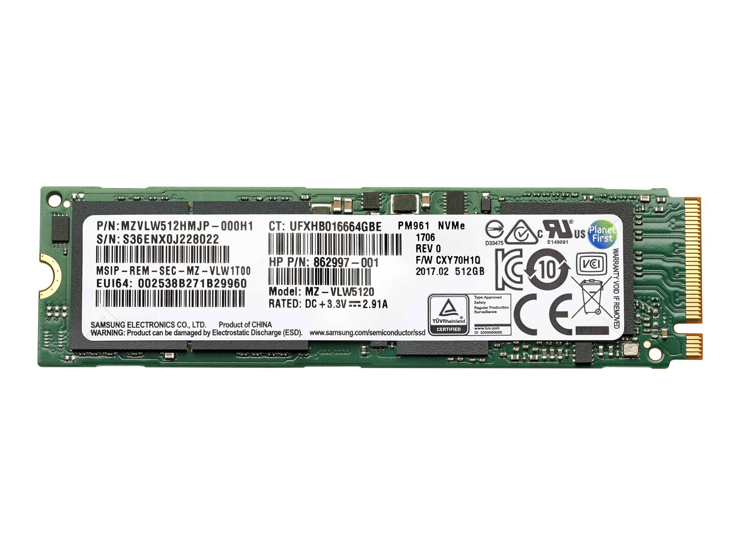 HP  SSD - 1 TB - intern - M.2 2280 - PCIe 4.0 x4 (NVMe)
