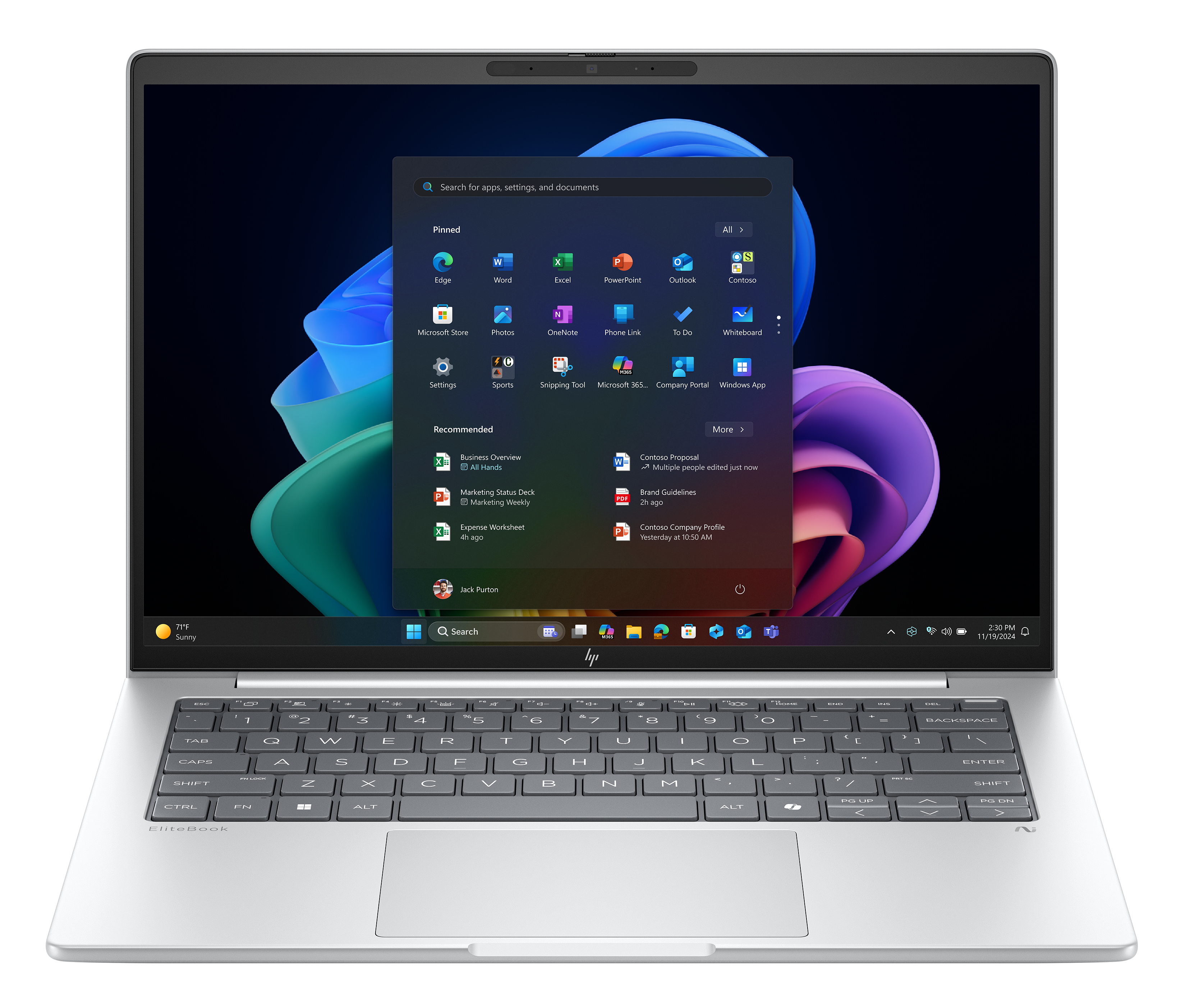 HP EliteBook 8 G1i Notebook Next Gen AI - Intel Core Ultra 5 226V - Win 11 Pro - Arc Graphics 130V - 16 GB RAM - 512 GB SSD NVMe - 35.6 cm (14")