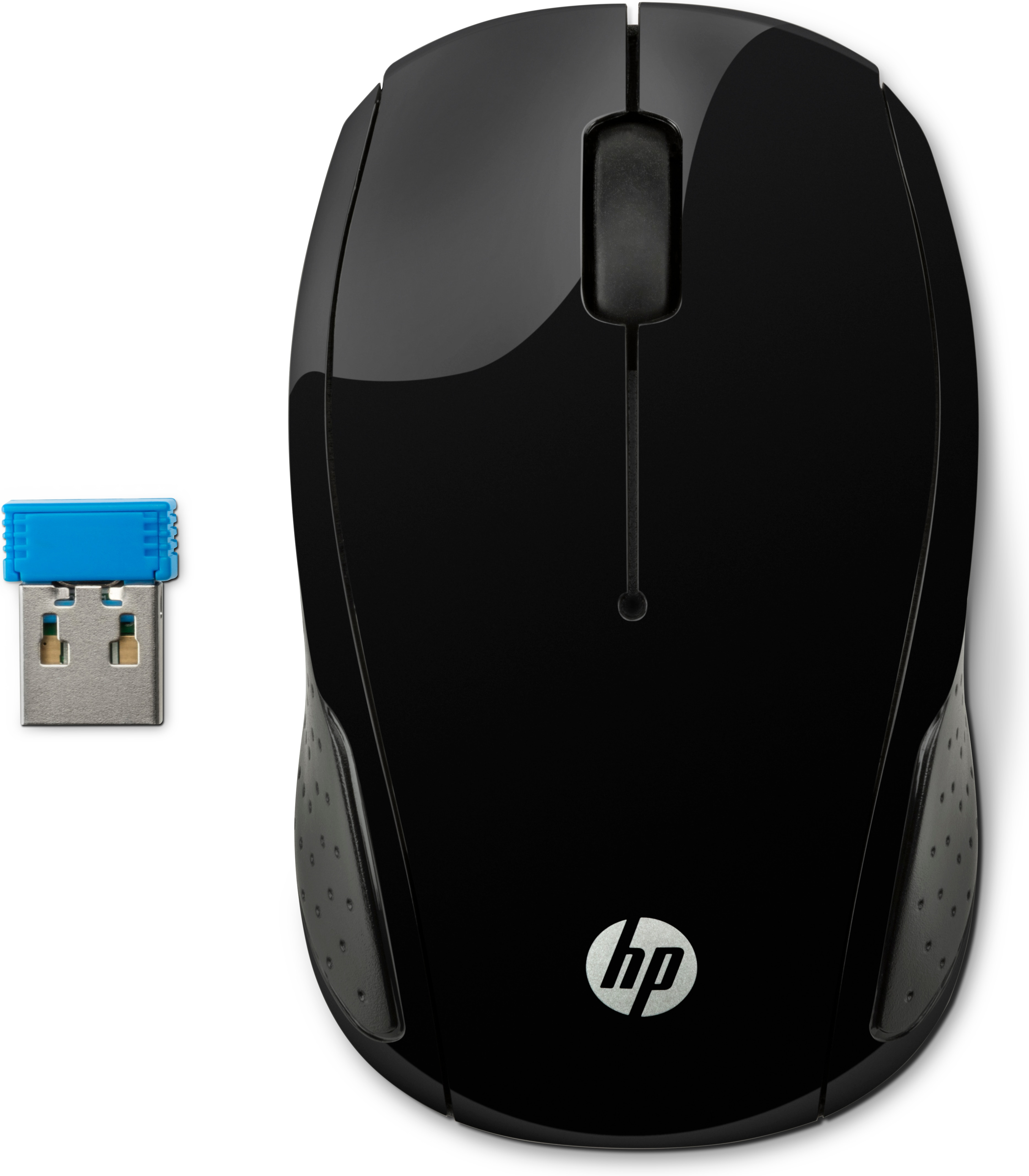 HP Wireless-Maus 200, Beidhändig, Optisch, RF Wireless, 1000 DPI, Schwarz