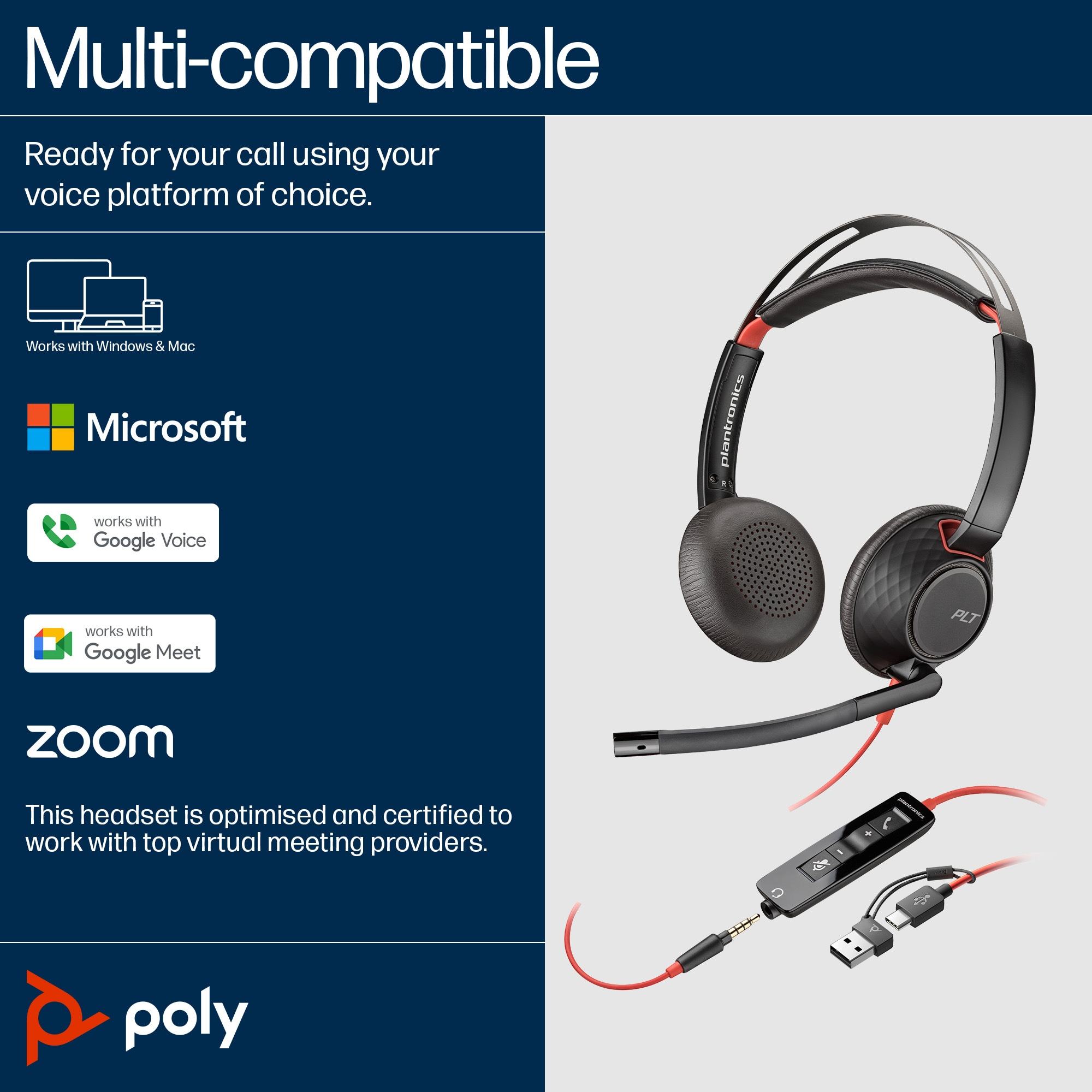 Poly HP Poly Blackwire 5220 - Headset - On-Ear - kabelgebunden