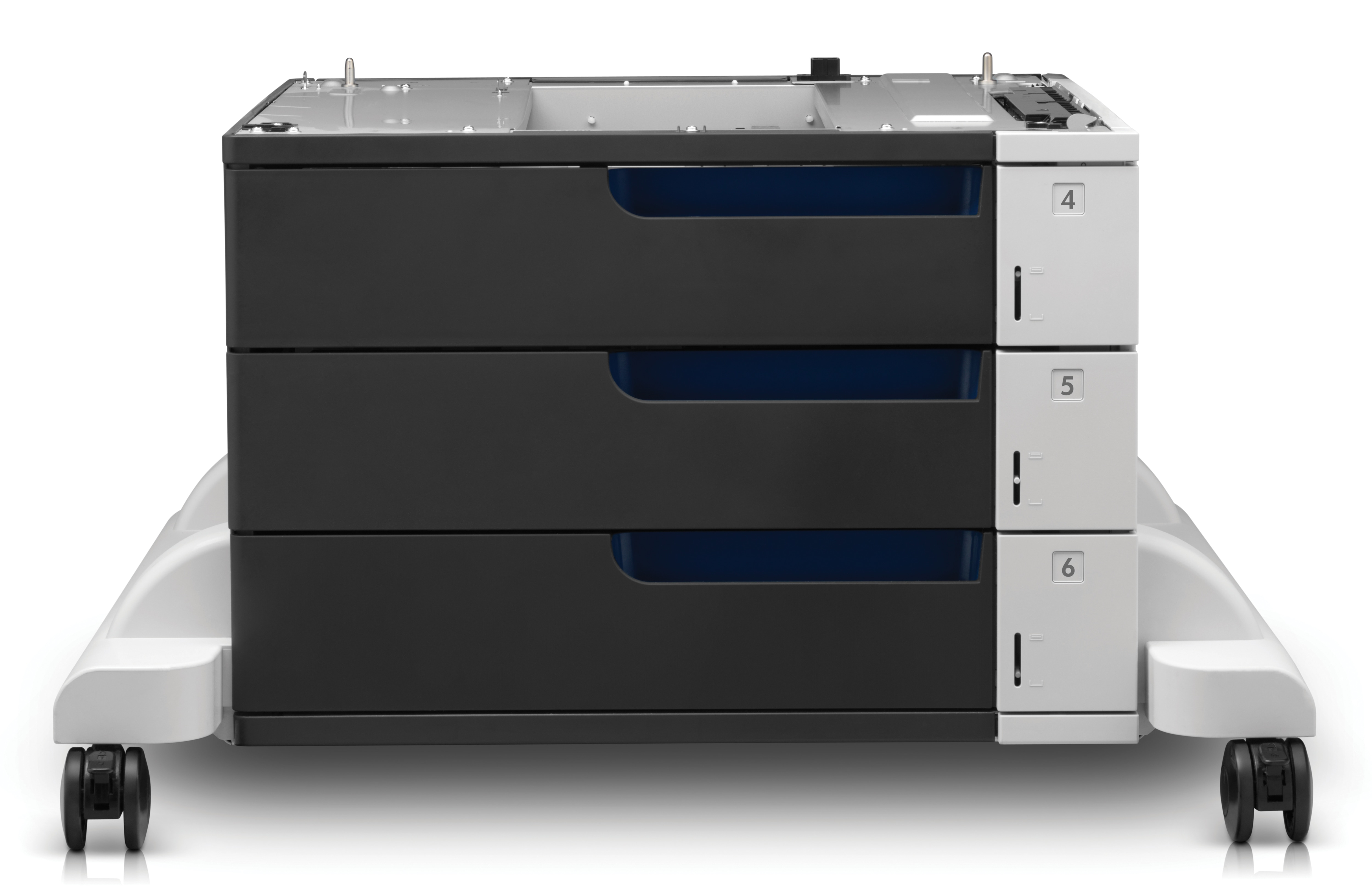 HP LaserJet 3x500-sheet Papierzuführung mit Standfuß, HP Color LaserJet Enterprise M855 (A2W77A, A2W78A, A2W79A, D7P73A), 1500 Blätter, China, Unternehmen, Business, 705 mm, 700 mm