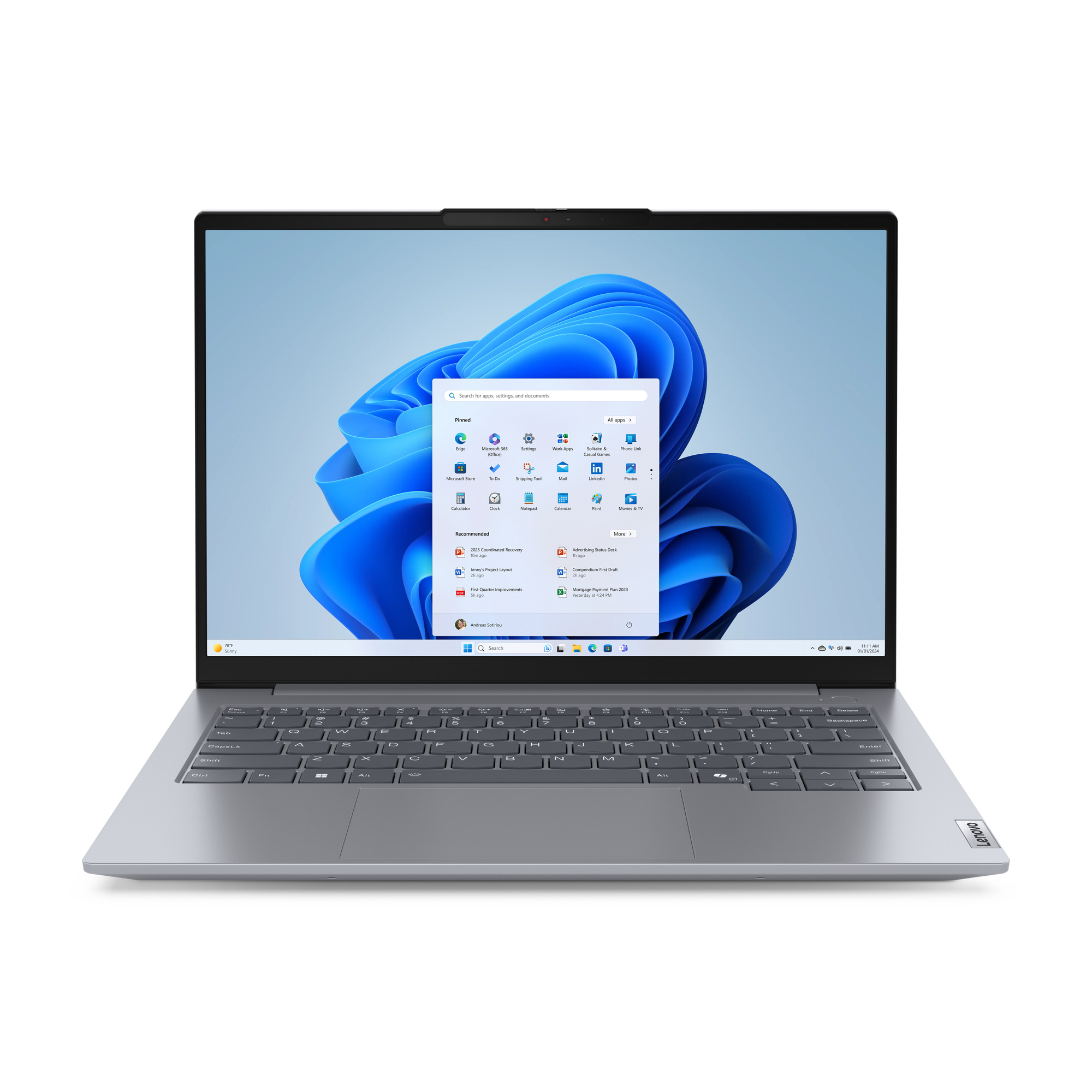 Lenovo ThinkBook 14 G7 ARP 21MV AMD Ryzen 5 7535HS / 3.3 GHz - Win 11 Pro - Radeon 660M - 16 GB RAM - 512 GB SSD NVMe - 35.6 cm (14")