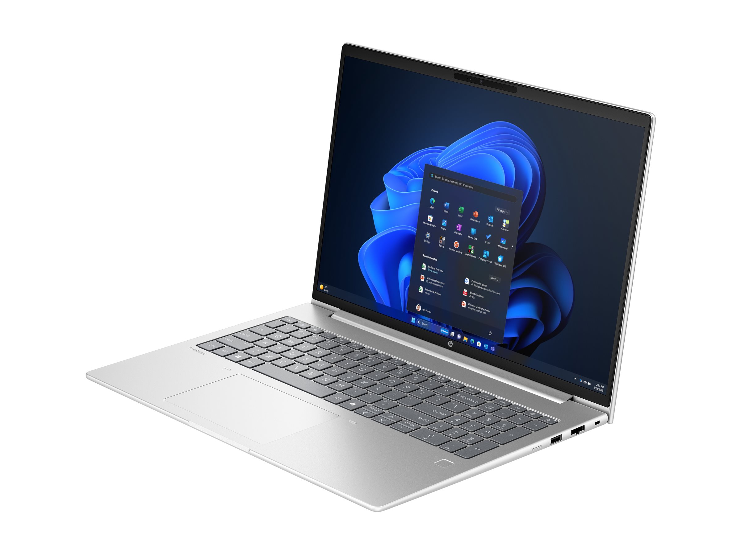 HP ProBook 4 16 G1i Notebook AI - Intel Core Ultra 5 225U / 1.5 GHz - Win 11 Pro - Intel Graphics - 16 GB RAM - 512 GB SSD NVMe - 40.6 cm (16")