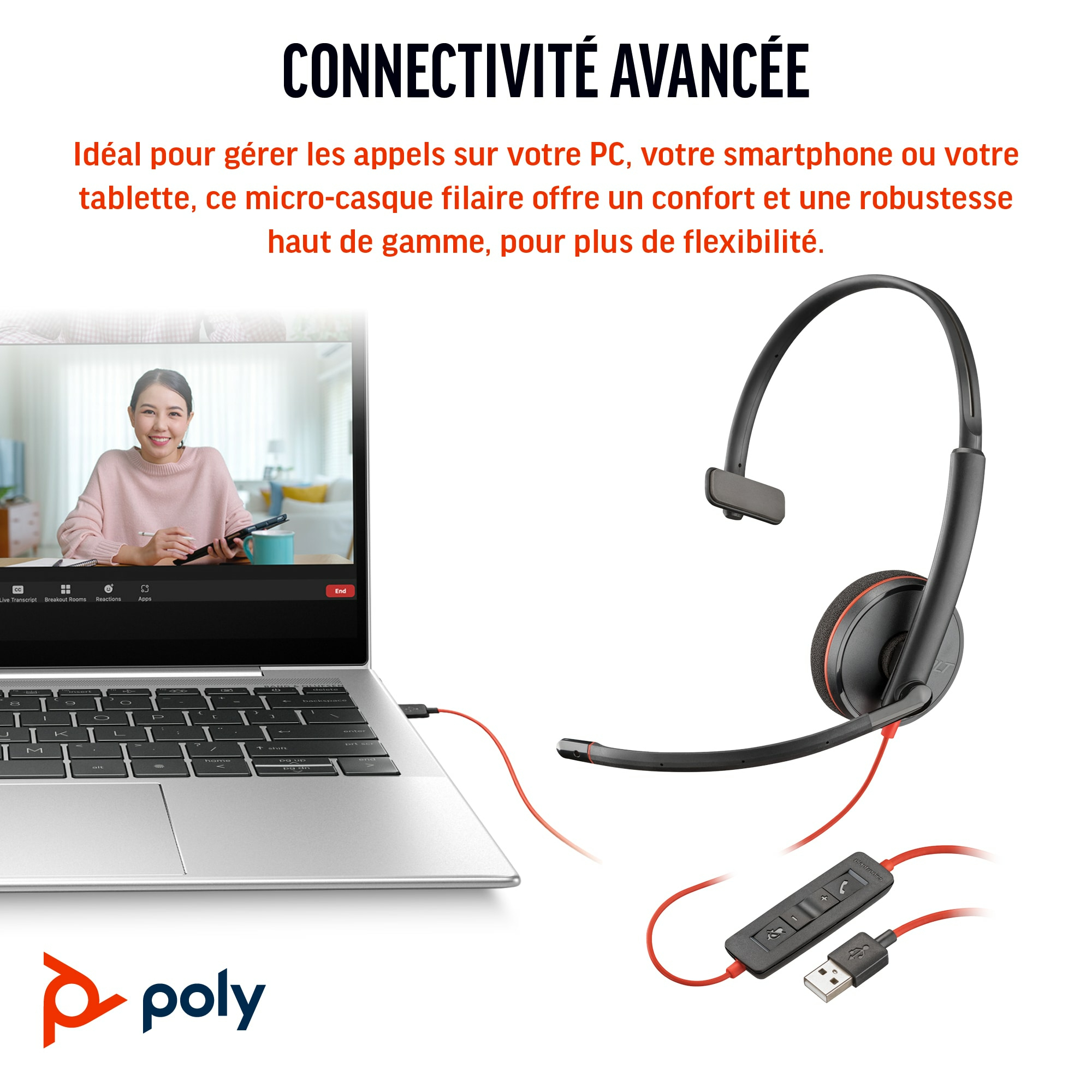 Poly HP Poly Blackwire 3210 - Blackwire 3200 Series
